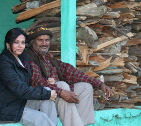 Anu Malhotra, Filmmaker, with Himachali Shaman, Gur Tularam 36